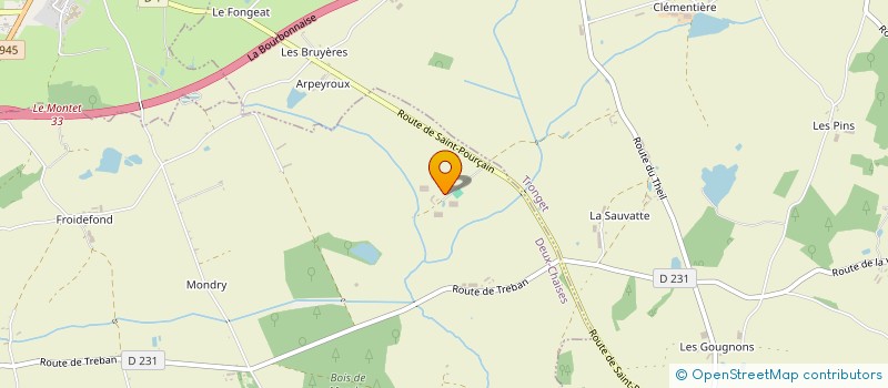 localisation de l'entreprise GROUPEMENT FONCIER AGRICOLE LOS CABALLOS DEL SOL  DEUX-CHAISES