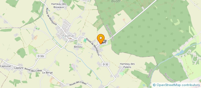 localisation de l'entreprise GROUPEMENT FONCIER AGRICOLE MARIAN  PAULHAC