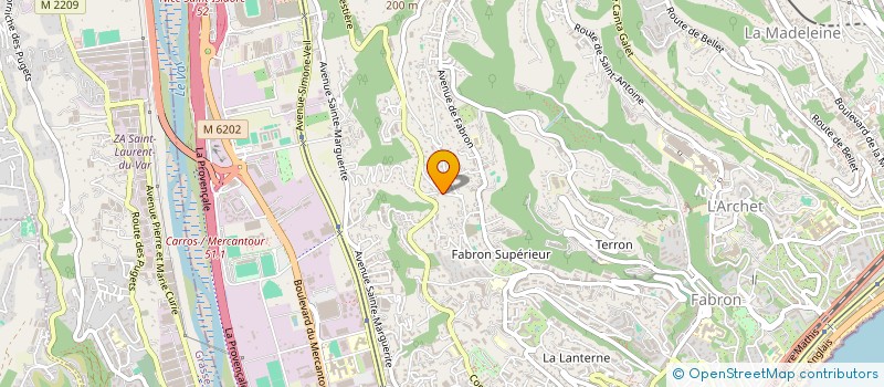 localisation de l'entreprise GROUPEMENT FONCIER AGRICOLE MAS DES SIM  NICE
