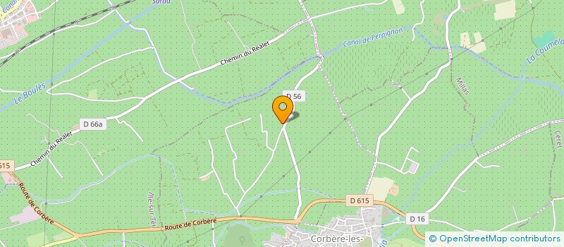 localisation de l'entreprise GROUPEMENT FONCIER AGRICOLE MASSOT ET FILS  CORBERE