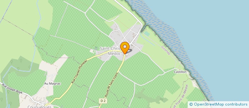 localisation de l'entreprise GROUPEMENT FONCIER AGRICOLE MAXIME & JEAN  SAINT-CHRISTOLY-MEDOC