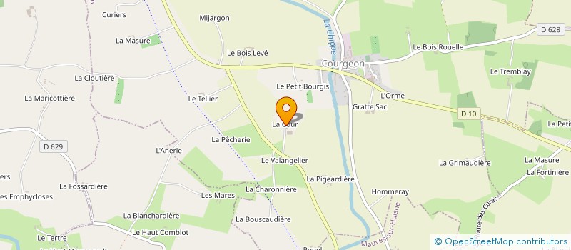 localisation de l'entreprise GROUPEMENT FONCIER AGRICOLE MDSE à COURGEON