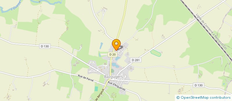 localisation de l'entreprise GROUPEMENT FONCIER AGRICOLE MEMARE  BAZOUGERS