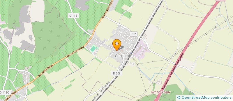 localisation de l'entreprise GROUPEMENT FONCIER AGRICOLE MICHAUT-AUDIDIER  CORGOLOIN