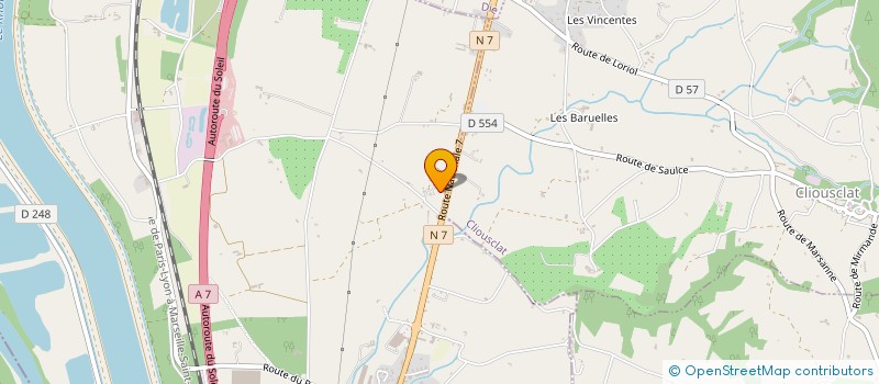 localisation de l'entreprise GROUPEMENT FONCIER AGRICOLE MIRABEL ET FILS  SAULCE-SUR-RHONE