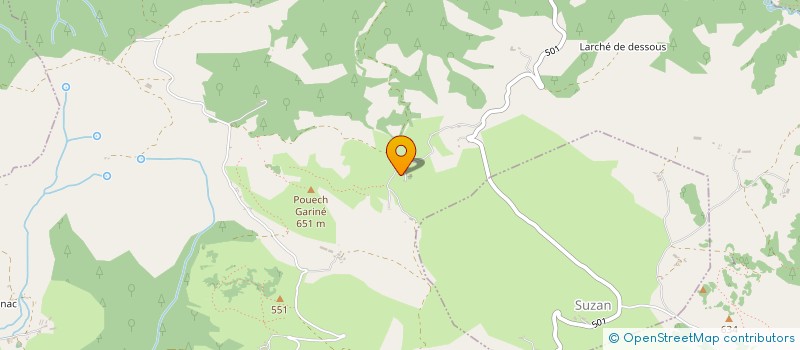 localisation de l'entreprise GROUPEMENT FONCIER AGRICOLE MUTUEL LA TONTINETTE à LA BASTIDE-DE-SEROU