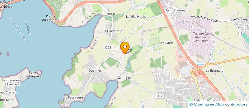 localisation de l'entreprise GROUPEMENT FONCIER AGRICOLE NATURE PATRIMOINE  SAINT-MALO