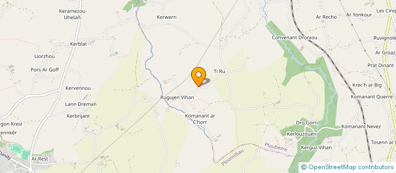 localisation de l'entreprise GROUPEMENT FONCIER AGRICOLE NEVEZ PEN AR HOAT  PLOULEC'H