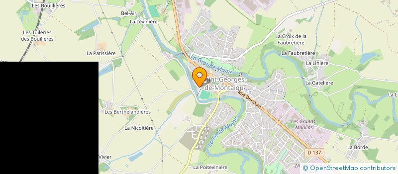 localisation de l'entreprise GROUPEMENT FONCIER AGRICOLE PAMAJ  LA BOISSIERE-DE-MONTAIGU