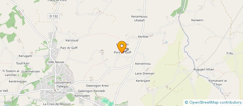 localisation de l'entreprise GROUPEMENT FONCIER AGRICOLE PARC LAN  LANNION