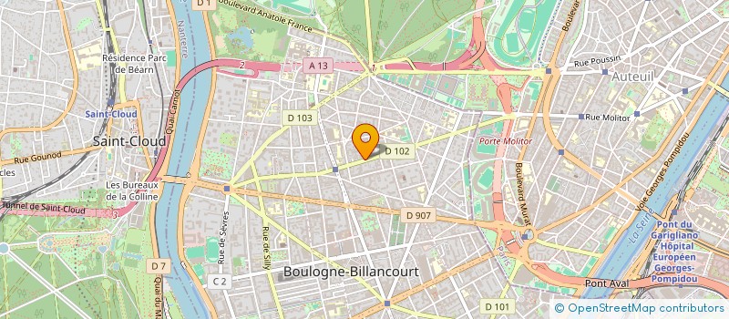 localisation de l'entreprise GROUPEMENT FONCIER AGRICOLE PEGASE à BOULOGNE-BILLANCOURT
