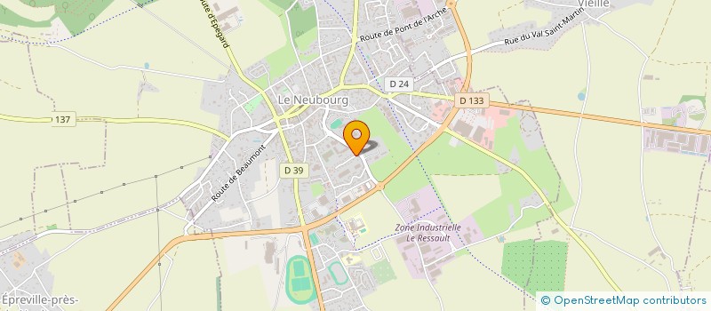 localisation de l'entreprise GROUPEMENT FONCIER AGRICOLE PELFRENE  LE NEUBOURG