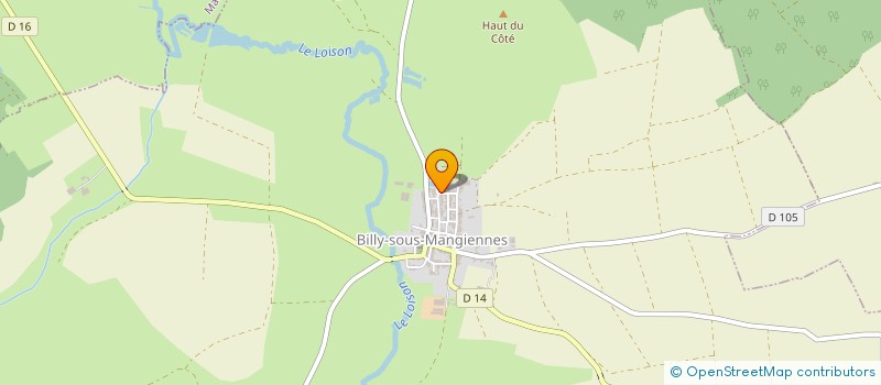 localisation de l'entreprise GROUPEMENT FONCIER AGRICOLE PERCE NEIGE à BILLY-SOUS-MANGIENNES