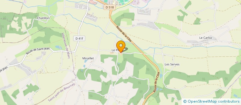 localisation de l'entreprise GROUPEMENT FONCIER AGRICOLE PEYROLA  SAINT-JEAN-DE-BOURNAY