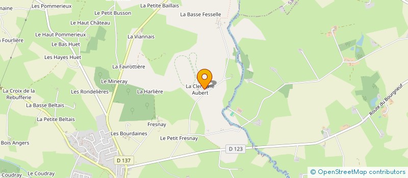 localisation de l'entreprise GROUPEMENT FONCIER AGRICOLE PHEDO  LE BOURGNEUF-LA-FORET