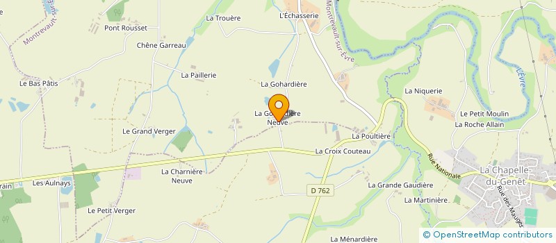 localisation de l'entreprise GROUPEMENT FONCIER AGRICOLE PIOU MARTINEAU à MONTREVAULT-SUR-EVRE