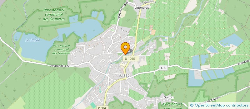 localisation de l'entreprise GROUPEMENT FONCIER AGRICOLE REY  ARSAC