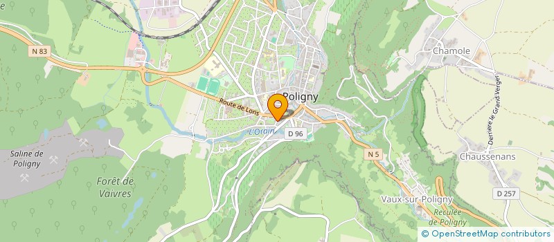 localisation de l'entreprise GROUPEMENT FONCIER AGRICOLE ROCHESSEUX  POLIGNY