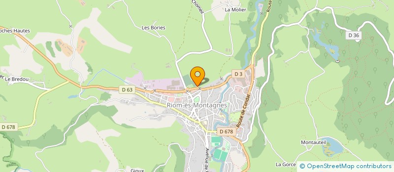 localisation de l'entreprise GROUPEMENT FONCIER AGRICOLE RODDE à APCHON