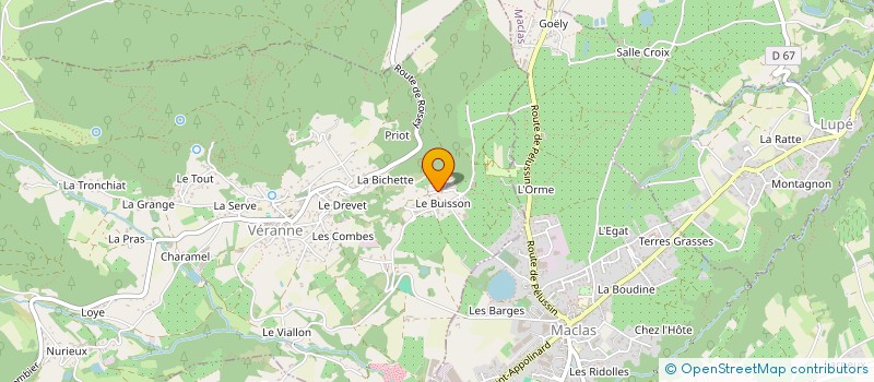 localisation de l'entreprise GROUPEMENT FONCIER AGRICOLE ROFAT  VERANNE