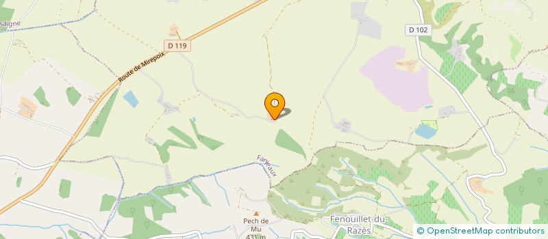 localisation de l'entreprise GROUPEMENT FONCIER AGRICOLE ROUSSEAU  FANJEAUX