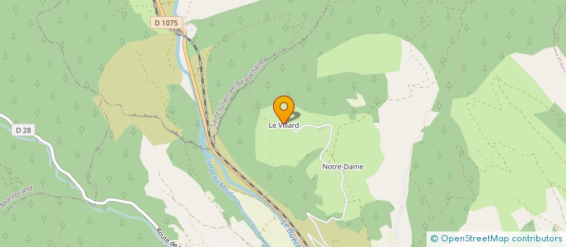 localisation de l'entreprise GROUPEMENT FONCIER AGRICOLE ROUSSEAU DU VILLARD  LA FAURIE