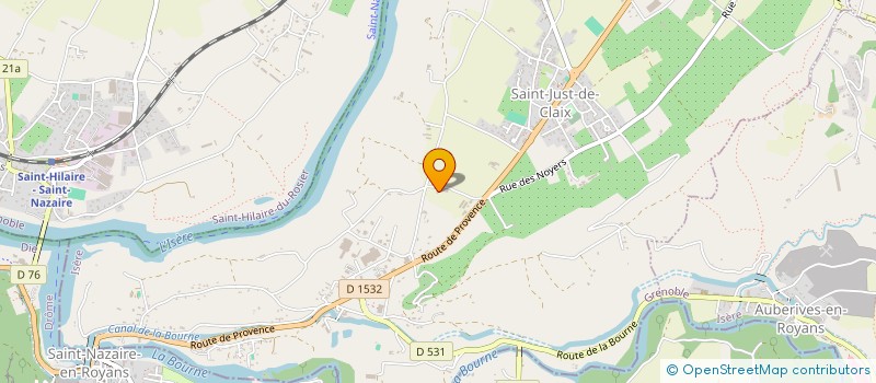 localisation de l'entreprise GROUPEMENT FONCIER AGRICOLE ROUSSET-BESSEE  SAINT-JUST-DE-CLAIX