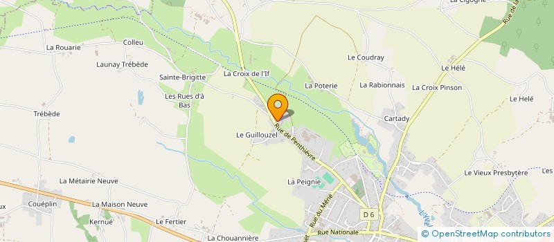 localisation de l'entreprise GROUPEMENT FONCIER AGRICOLE RUELLEU  MERDRIGNAC