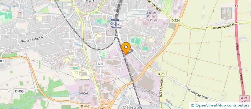 localisation de l'entreprise GROUPEMENT FONCIER AGRICOLE RUGBYGNERONS  RIOM