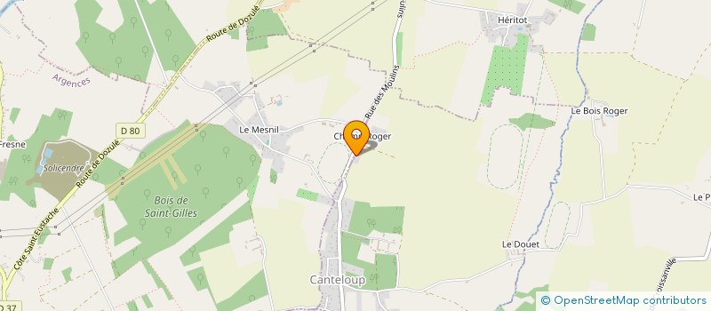 localisation de l'entreprise GROUPEMENT FONCIER AGRICOLE SAINT OUEN PAR ABREGE GFA SAINT OUEN  CANTELOUP