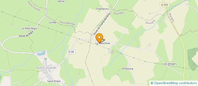 localisation de l'entreprise GROUPEMENT FONCIER AGRICOLE SCHABERT  SOUVIGNY