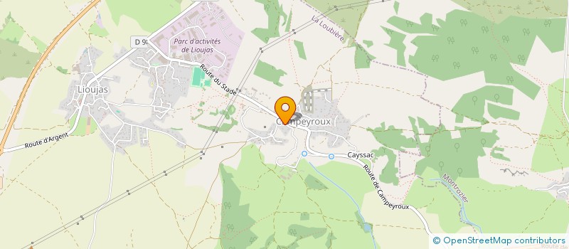 localisation de l'entreprise GROUPEMENT FONCIER AGRICOLE SOLAY  SEBAZAC-CONCOURES