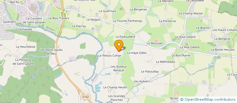 localisation de l'entreprise GROUPEMENT FONCIER AGRICOLE SOLIDAIRE DE LA PADOUILLERE  BRETEIL