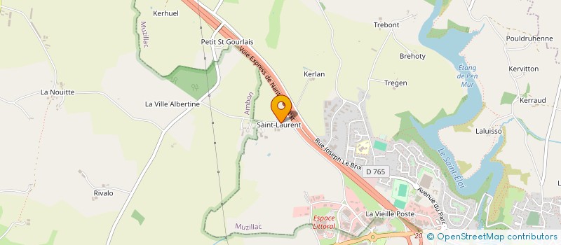 localisation de l'entreprise GROUPEMENT FONCIER AGRICOLE ST LAURENT  MUZILLAC