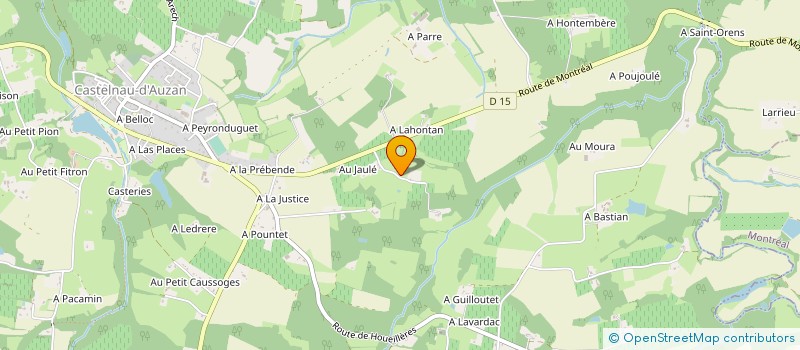 localisation de l'entreprise GROUPEMENT FONCIER AGRICOLE TERRA DRIA  CASTELNAU D'AUZAN LABARRERE