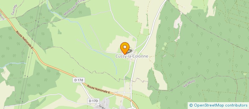 localisation de l'entreprise GROUPEMENT FONCIER AGRICOLE TERRAND  CUSSY-LA-COLONNE