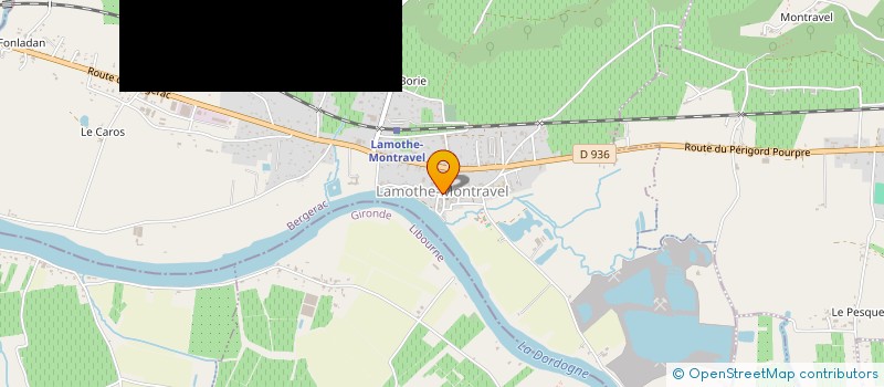 localisation de l'entreprise GROUPEMENT FONCIER AGRICOLE TERRE DE MONTAIGNE  LAMOTHE-MONTRAVEL