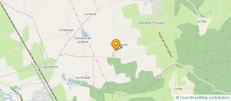 localisation de l'entreprise GROUPEMENT FONCIER AGRICOLE THOLLOT  BELLEGARDE-EN-FOREZ