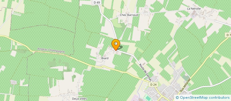 localisation de l'entreprise GROUPEMENT FONCIER AGRICOLE TOINI  SEGONZAC