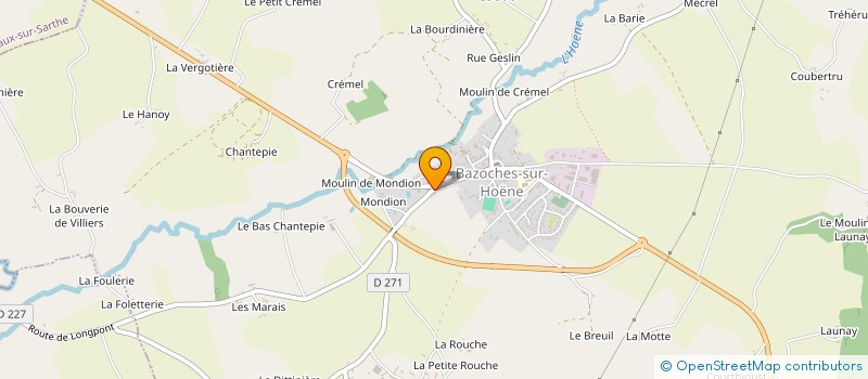 localisation de l'entreprise GROUPEMENT FONCIER AGRICOLE TOUCHARD à BAZOCHES-SUR-HOENE