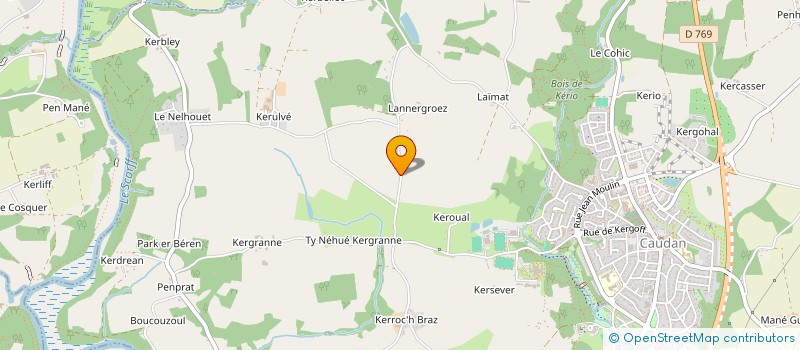 localisation de l'entreprise GROUPEMENT FONCIER AGRICOLE TREHIN  CAUDAN