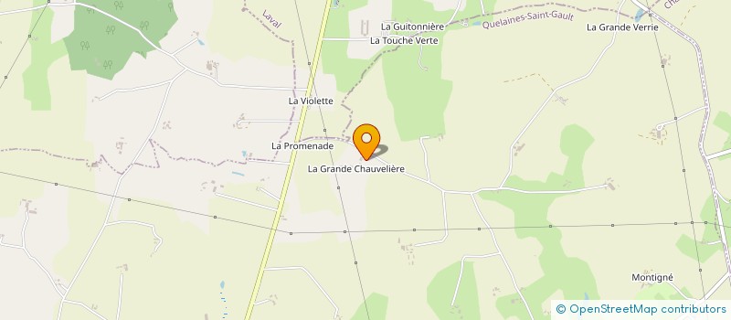 localisation de l'entreprise GROUPEMENT FONCIER AGRICOLE TREMEAU LES CHAUVELLIERES à QUELAINES-SAINT-GAULT