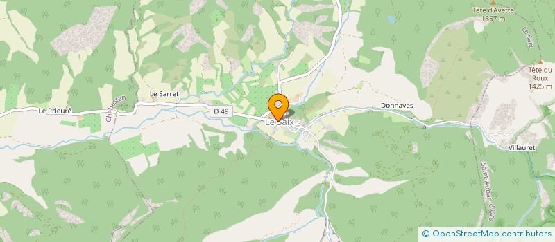 localisation de l'entreprise GROUPEMENT FONCIER AGRICOLE TRIDENT  LE SAIX