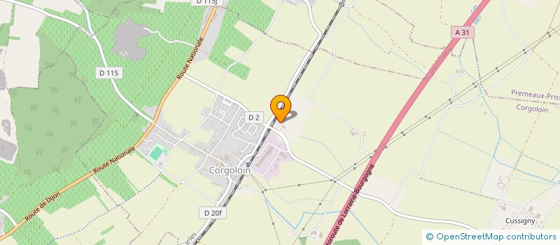 localisation de l'entreprise GROUPEMENT FONCIER AGRICOLE TUE-BOEUF  CORGOLOIN