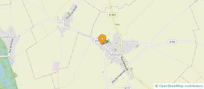 localisation de l'entreprise GROUPEMENT FONCIER AGRICOLE VANHEESWYCK CLAUDE  MATIGNY