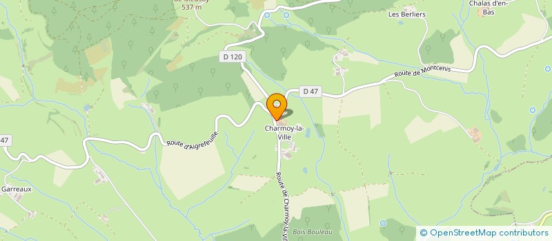 localisation de l'entreprise GROUPEMENT FONCIER AGRICOLE VAUX LA GRULE  CHARMOY