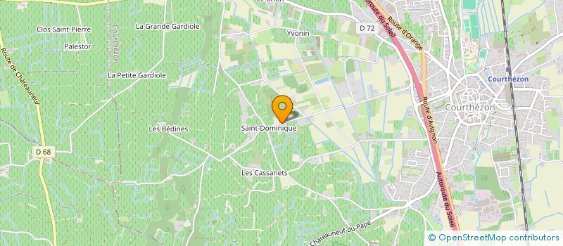 localisation de l'entreprise GROUPEMENT FONCIER AGRICOLE VIGNOBLES BONNET  COURTHEZON