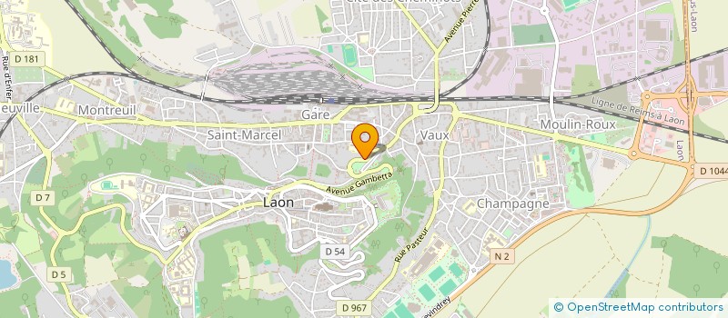 localisation de l'entreprise GROUPEMENT FONCIER AGRICOLE VITICOLE PINCE-GUERRE à LAON