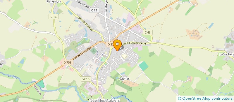 localisation de l'entreprise GROUPEMENT FONCIER AGRICOLES LES NOISETIERS  NUEIL-LES-AUBIERS