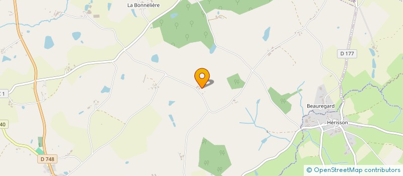 localisation de l'entreprise GROUPEMENT FONCIER AGRICOME DE LA COLLETIERE  NEUVY-BOUIN